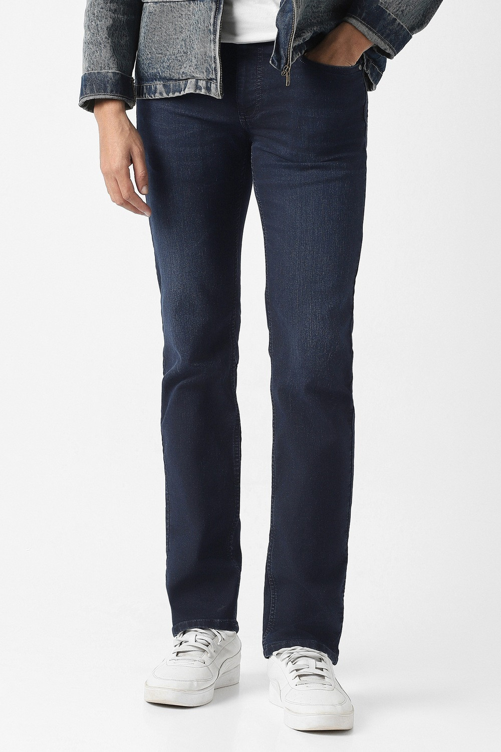 Image of VAN HEUSEN Slim Men Dark Blue Jeans