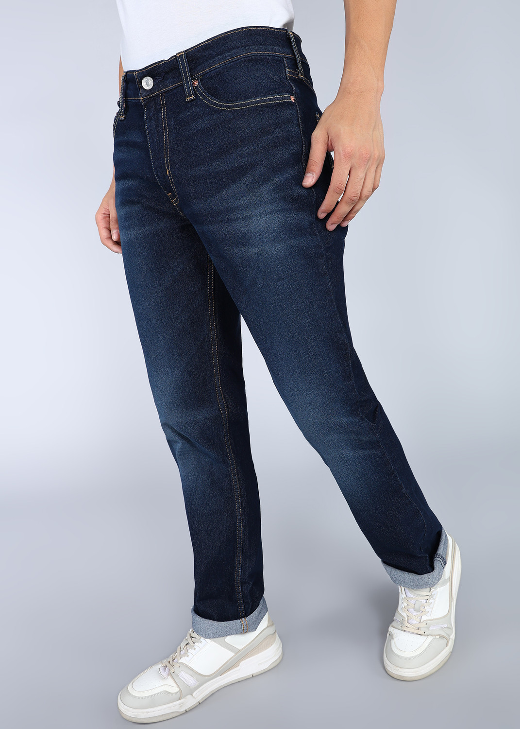Image of LEVI'S Slim Men Dark Blue Jeans