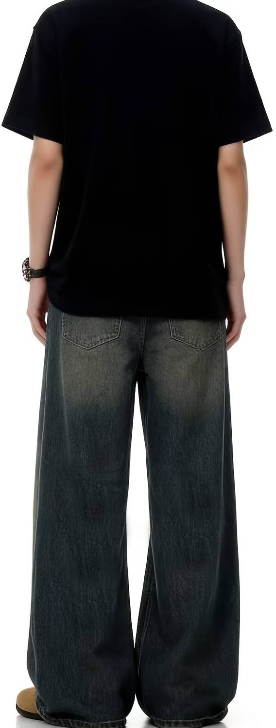 PRIMIAA Wide Leg Green Jeans - Image 2