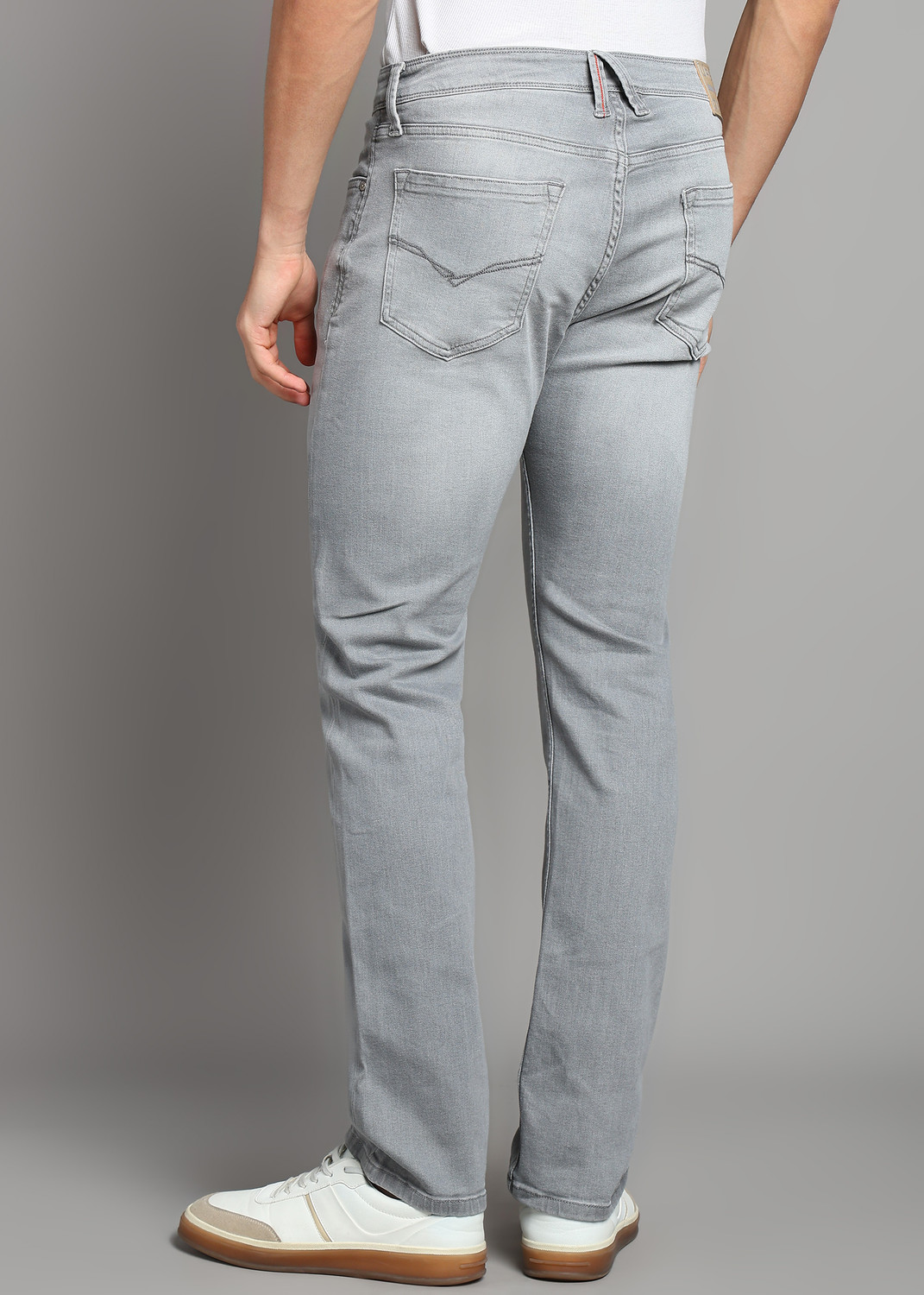 Image of KILLER Straight Fit Men Grey Jeans