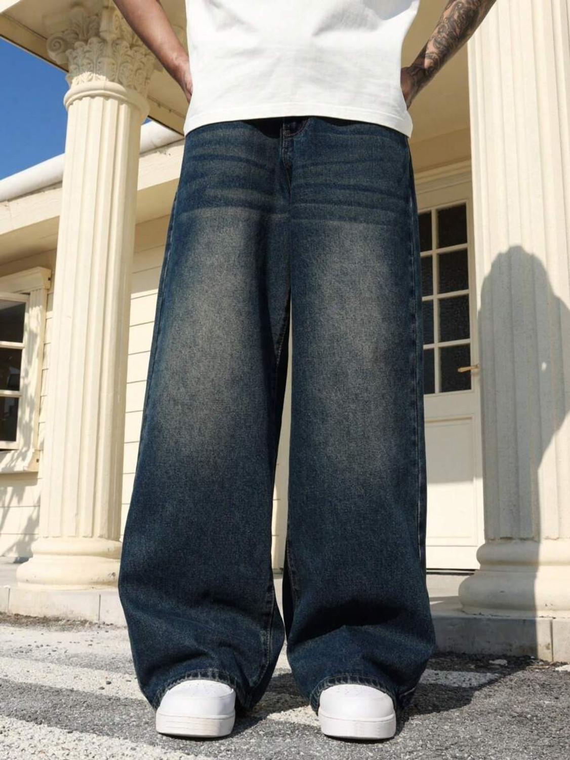 Image of YAMEETFIT Straight Fit Men Light Green Jeans