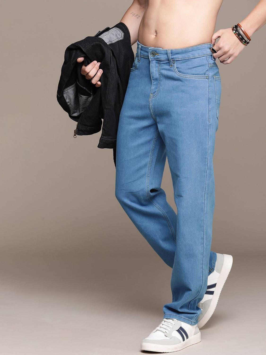 Roadster Straight Fit Men Blue Jeans - Image 2