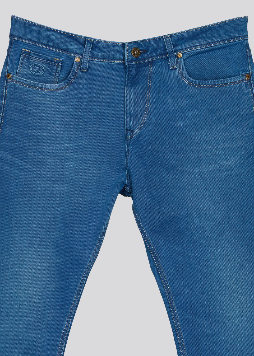Image of LAWMAN Straight Fit Men Blue Jeans
