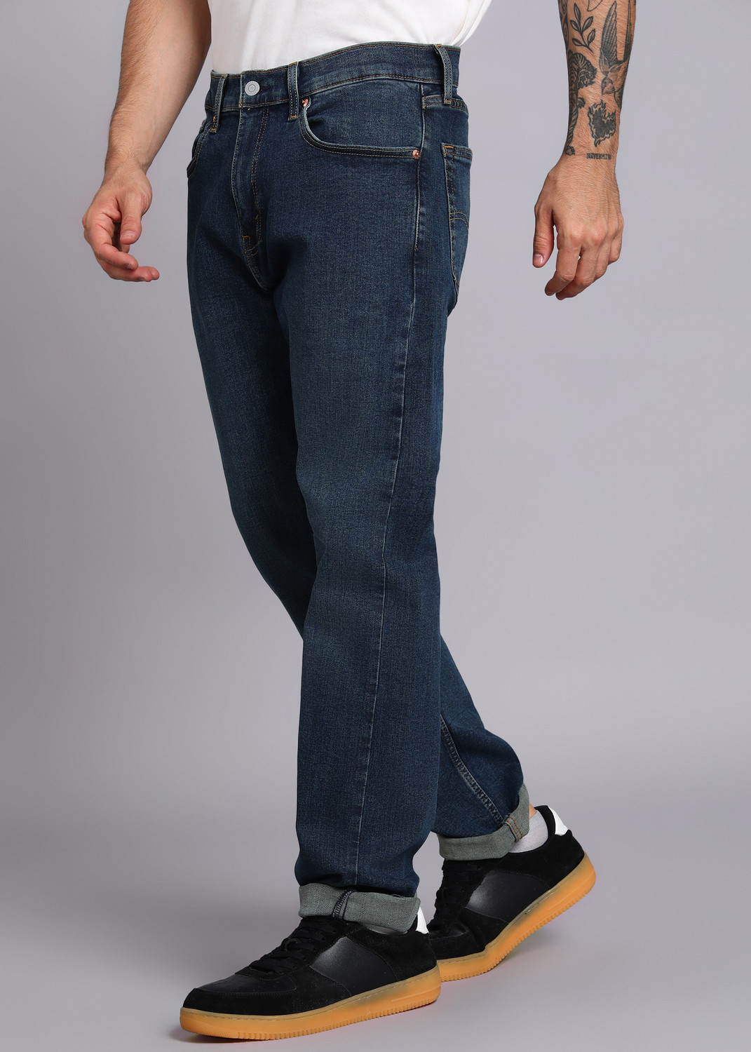 Image of LEVI'S 505 Straight Fit Men Blue Jeans