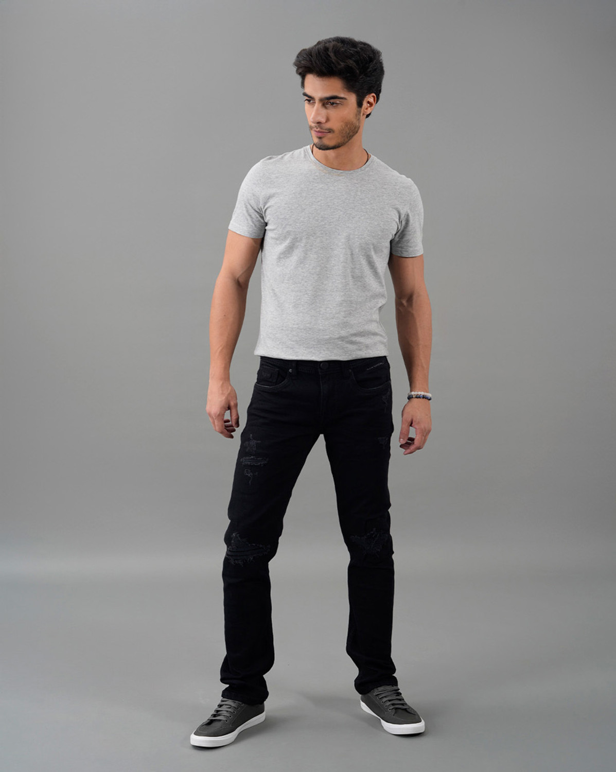 Image of ROOKIES Slim Men Black Jeans