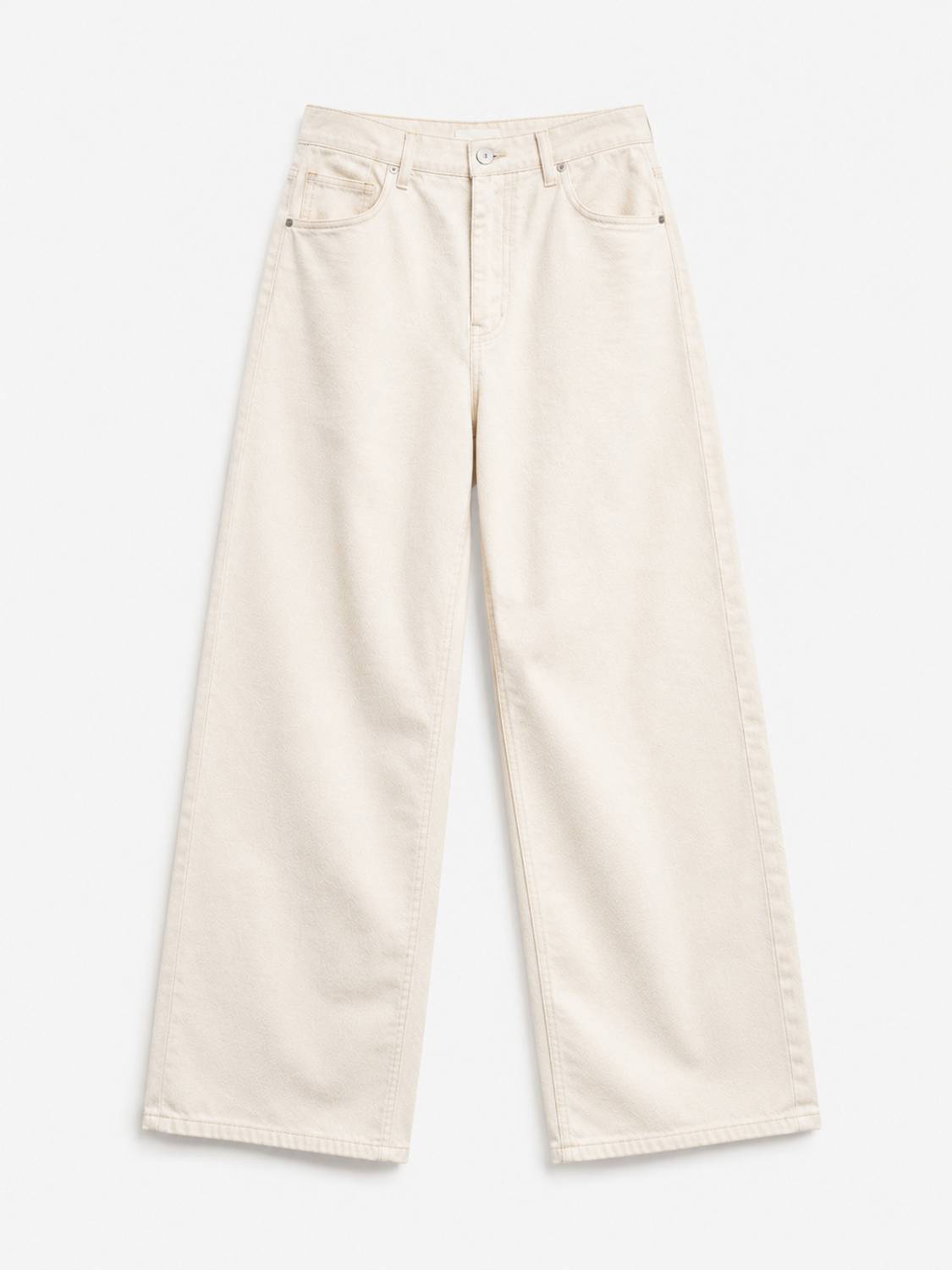 Pahiraav Wide Leg Men Beige Jeans - Image 5