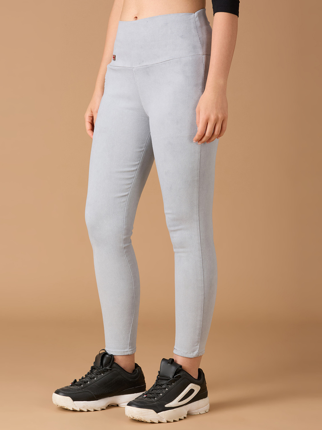 Image of 3BUTTERFLIES Skinny Women Grey Jeans
