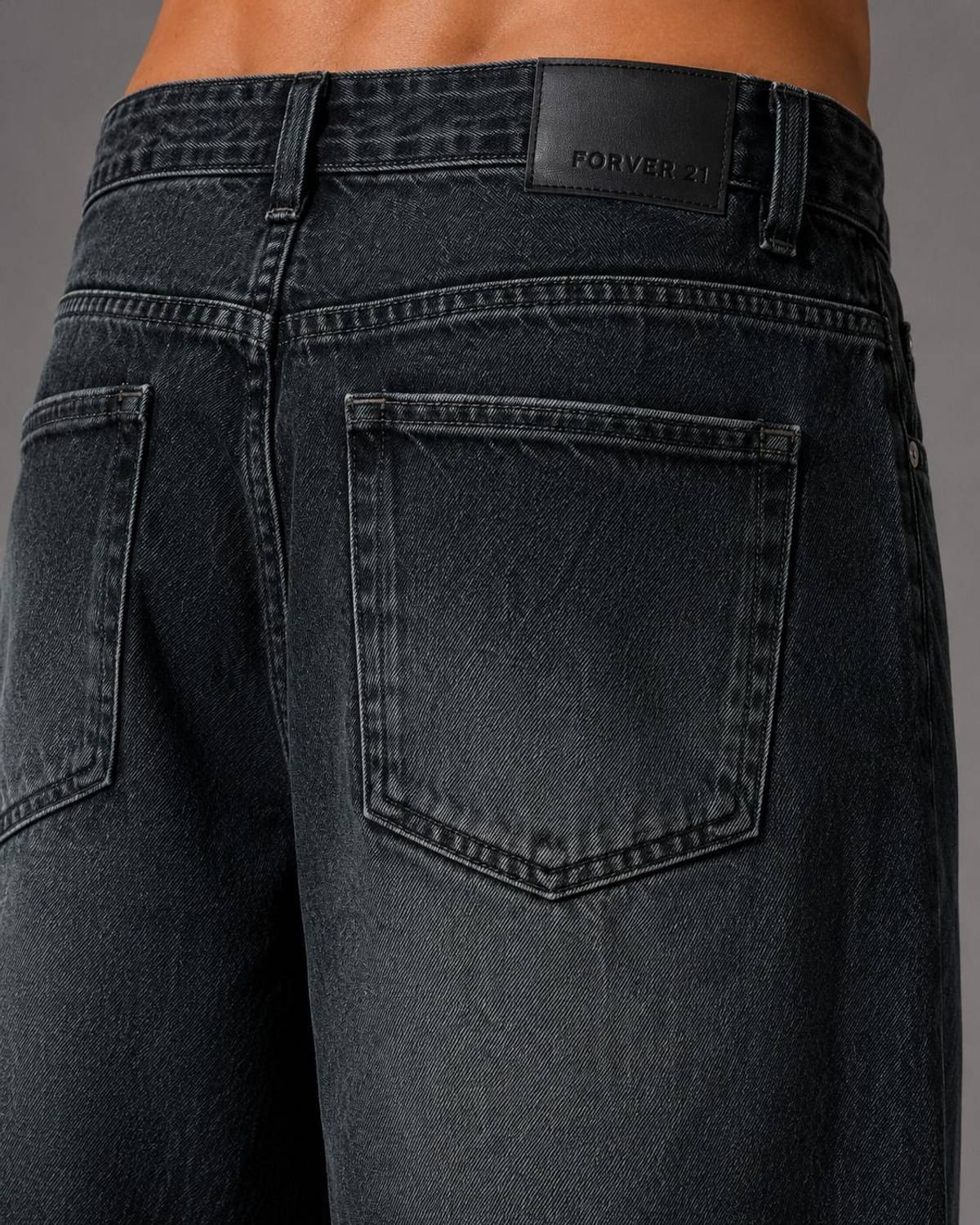 sanedi Baggy Fit Men Black Jeans - Image 4