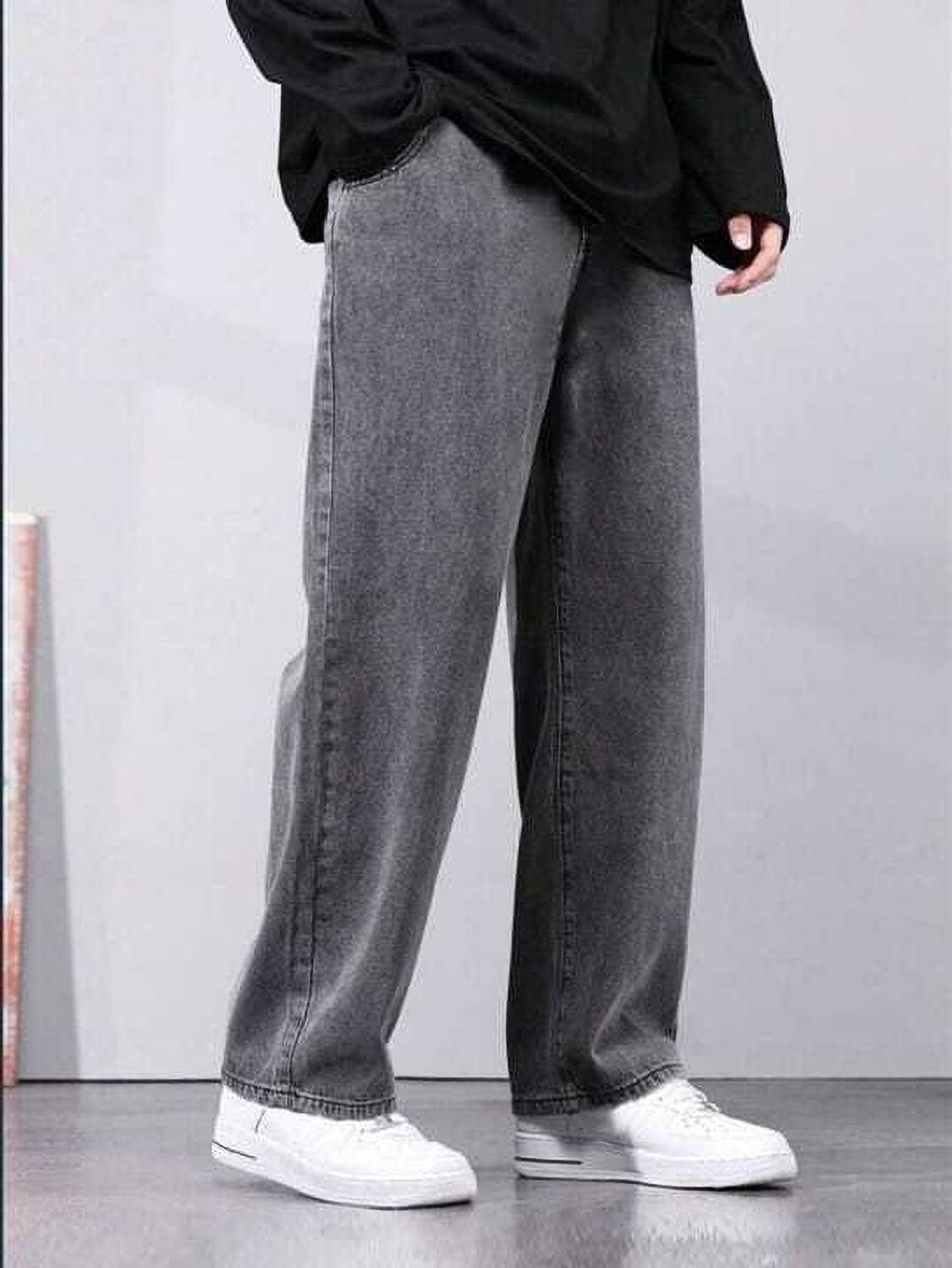 HOC Straight Fit Grey Jeans - Image 1