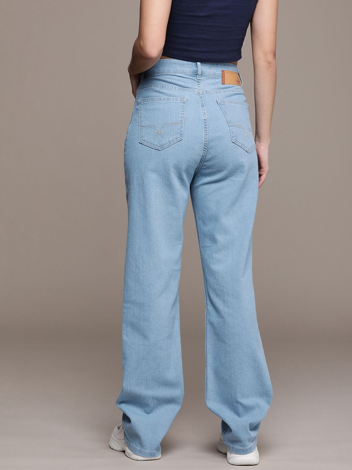 Image of Roadster Straight Fit Women Blue Jeans