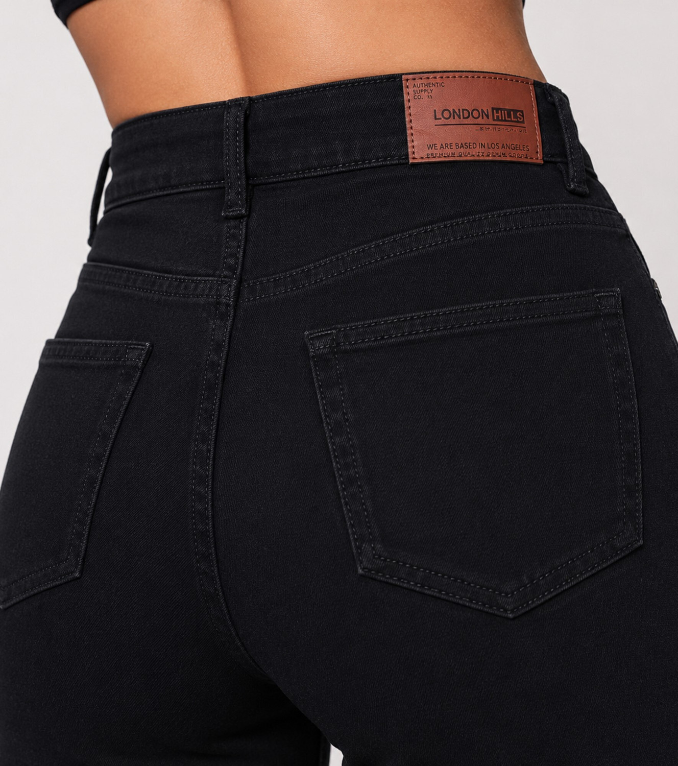Image of Creation By London Hills Relaxed Fit Women Black Jeans