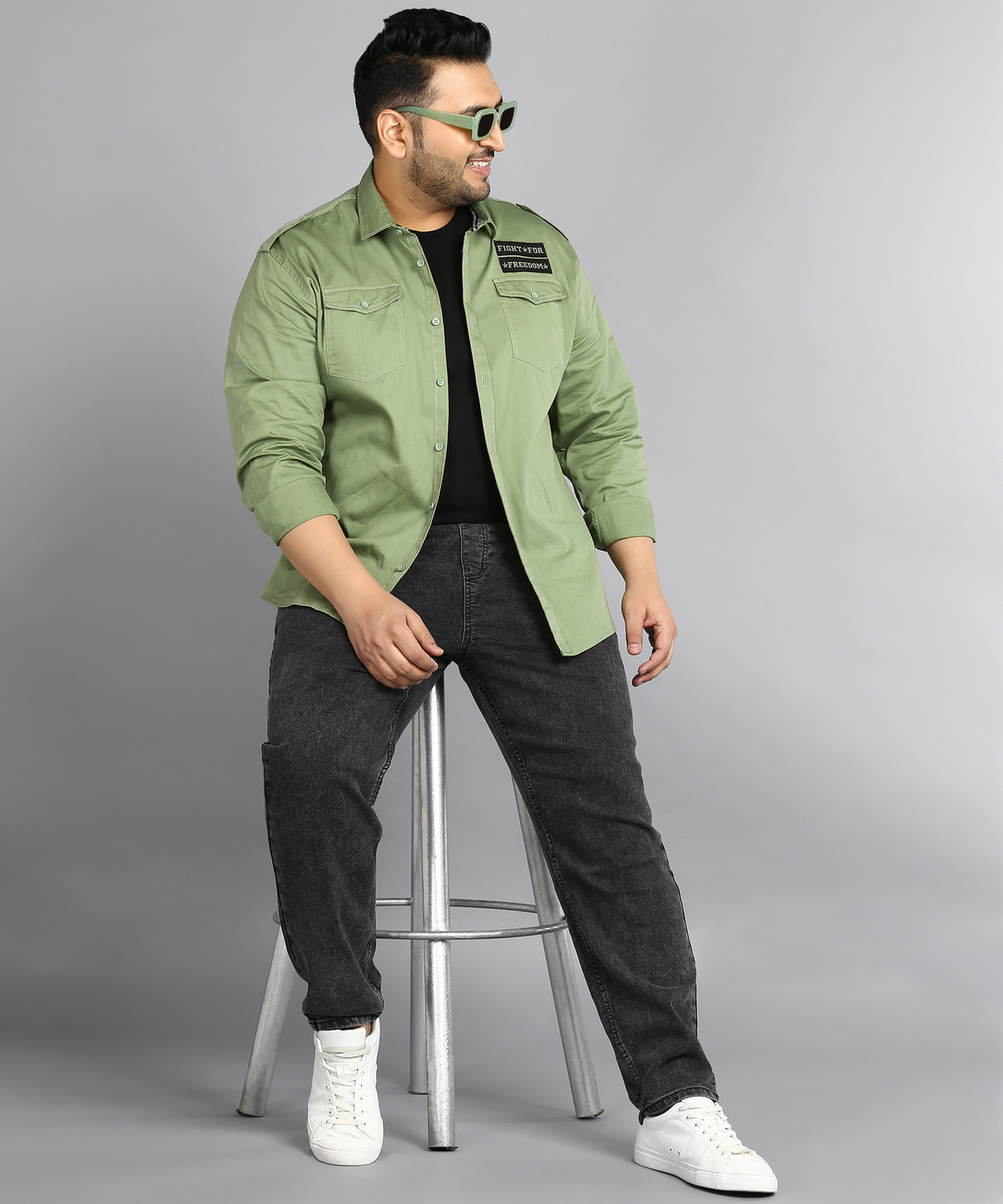 Image of Urbano Plus Jogger Fit Men Black Jeans