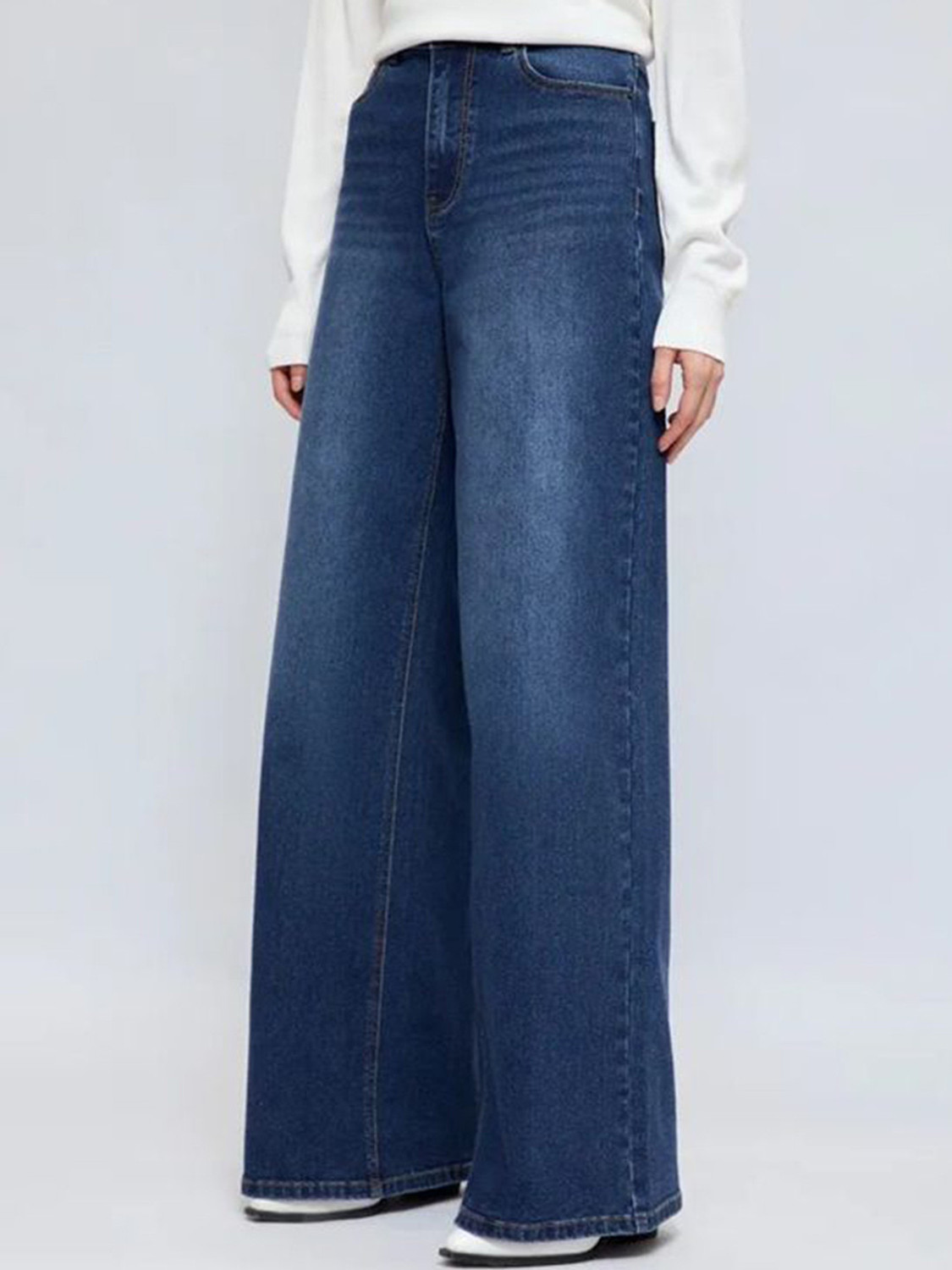 Image of AADVI FASHION Loose Fit Women Dark Blue Jeans