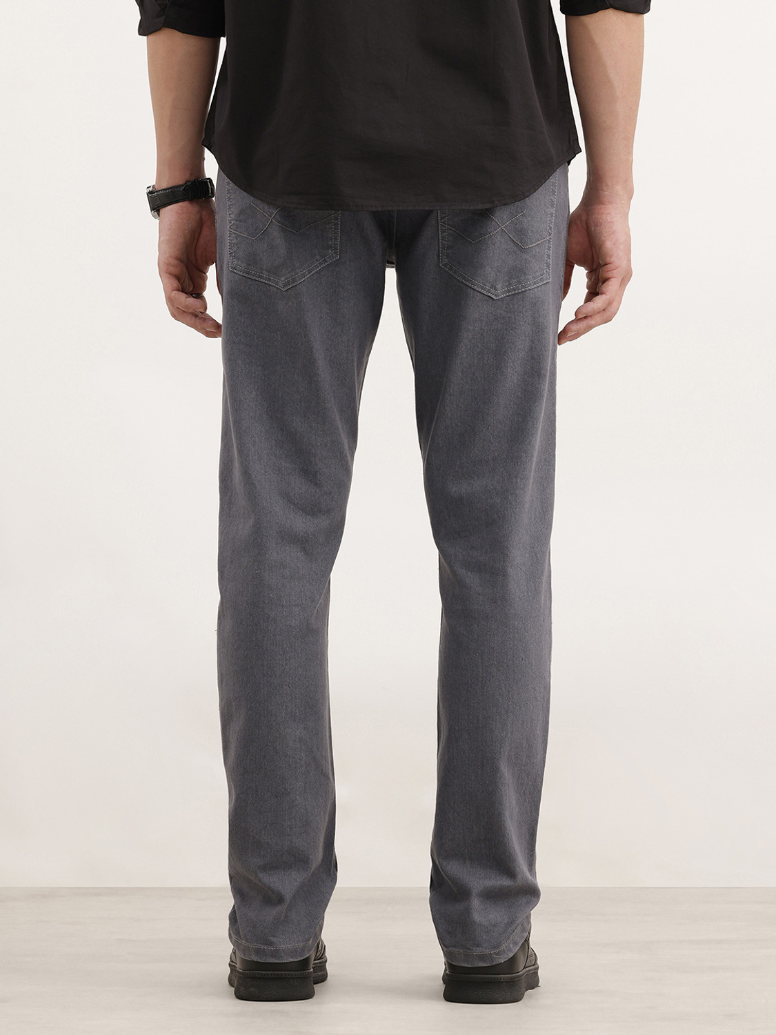 Image of WROGN Slim Men Grey Jeans