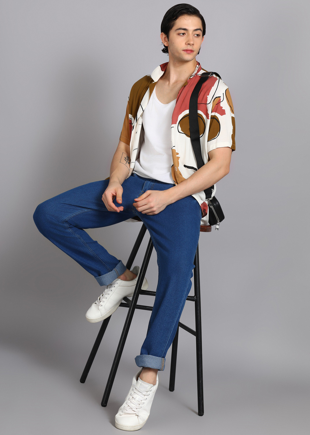 Image of R.Code by The Roadster Life Co. Slim Men Blue Jeans