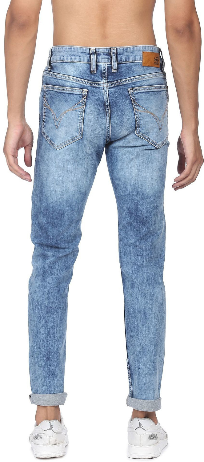 Image of FLYING MACHINE Skinny Men Blue Jeans