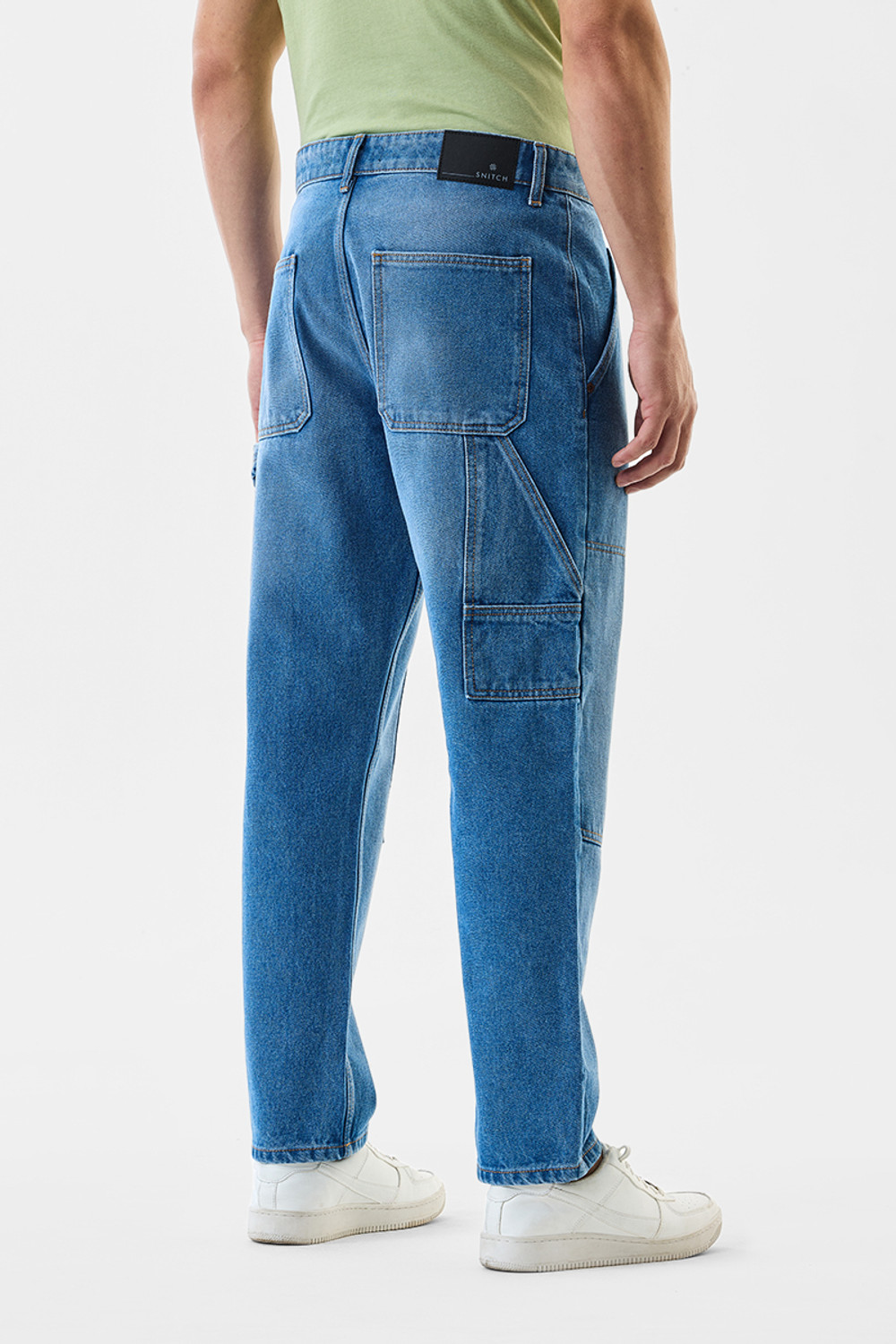 Image of Snitch Loose Fit Men Blue Jeans
