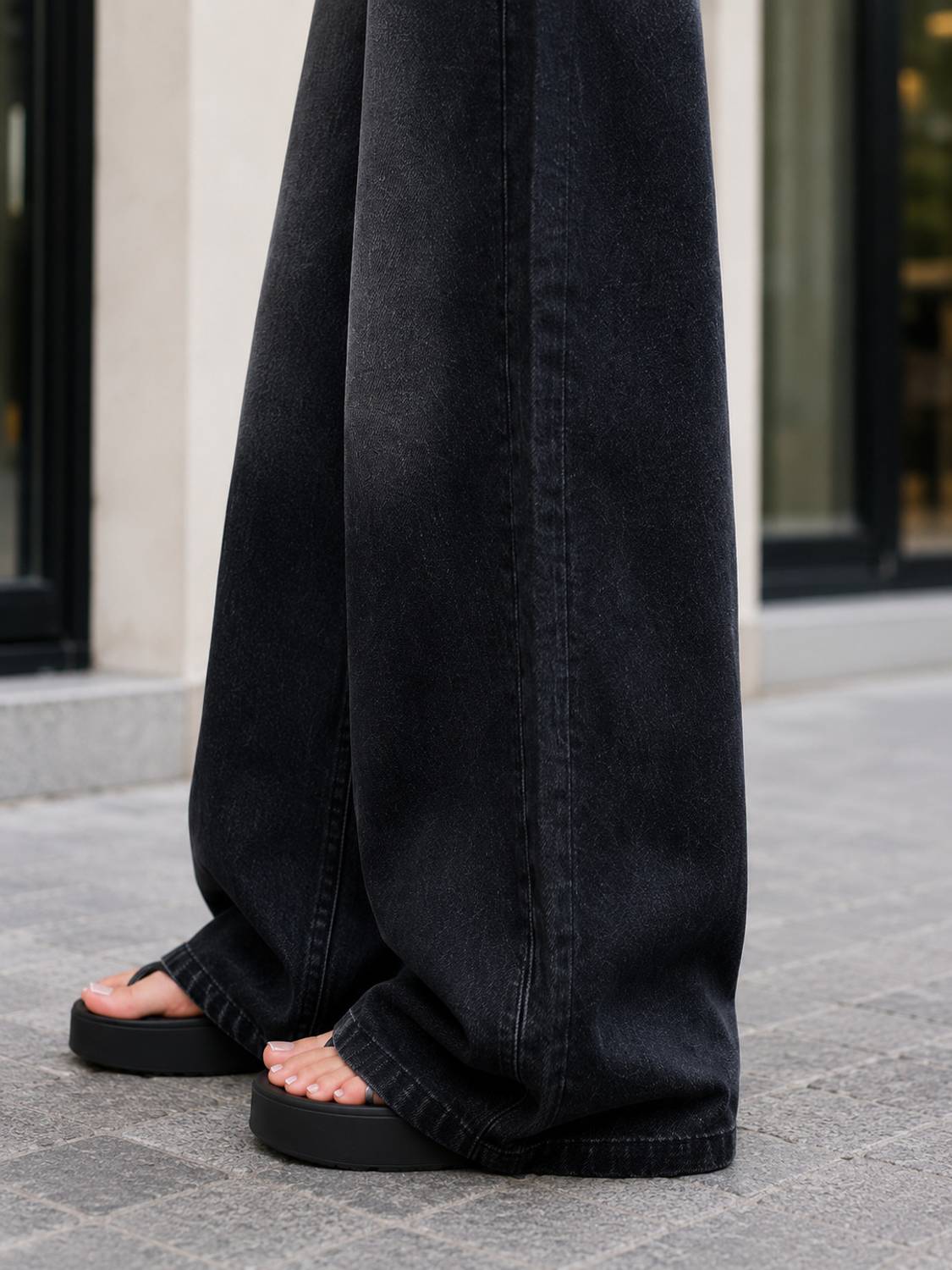 A1 lohia Boyfriend Black Jeans - Image 5