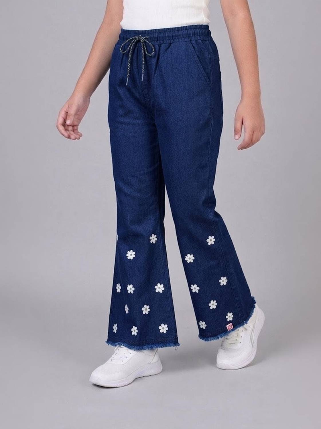 ALA Flared Girls Dark Blue Jeans