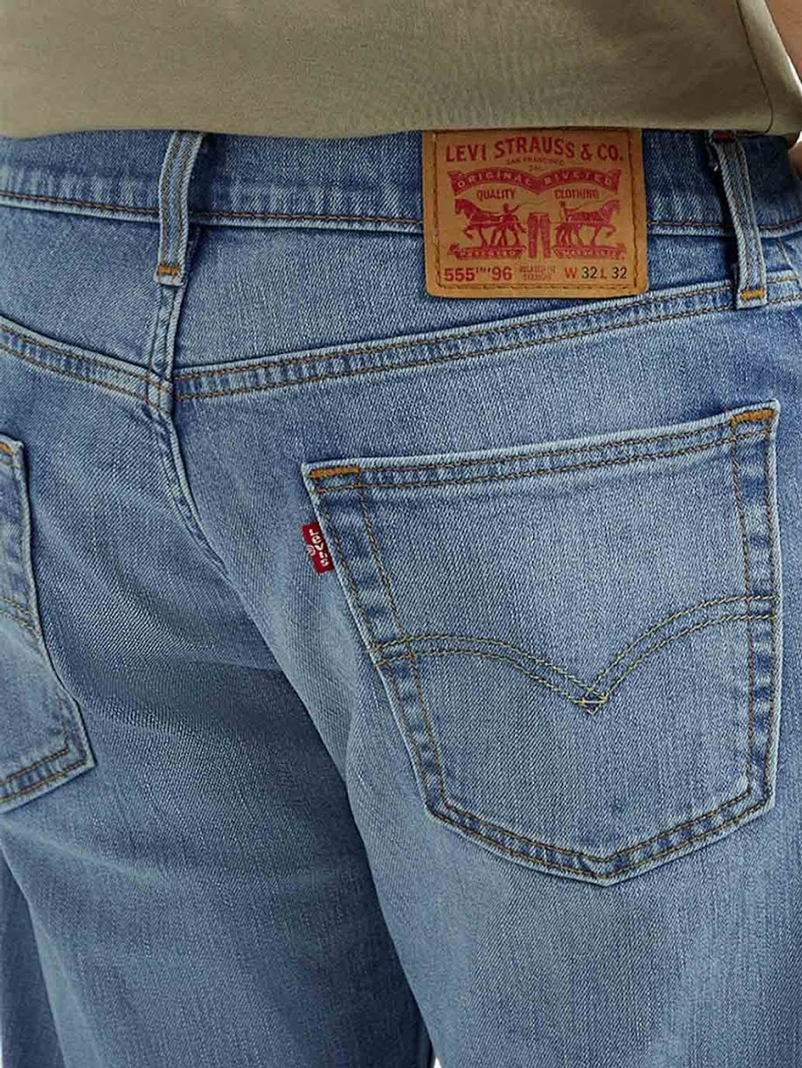 Image of LEVI'S 555 Relaxed Fit Men Blue Jeans