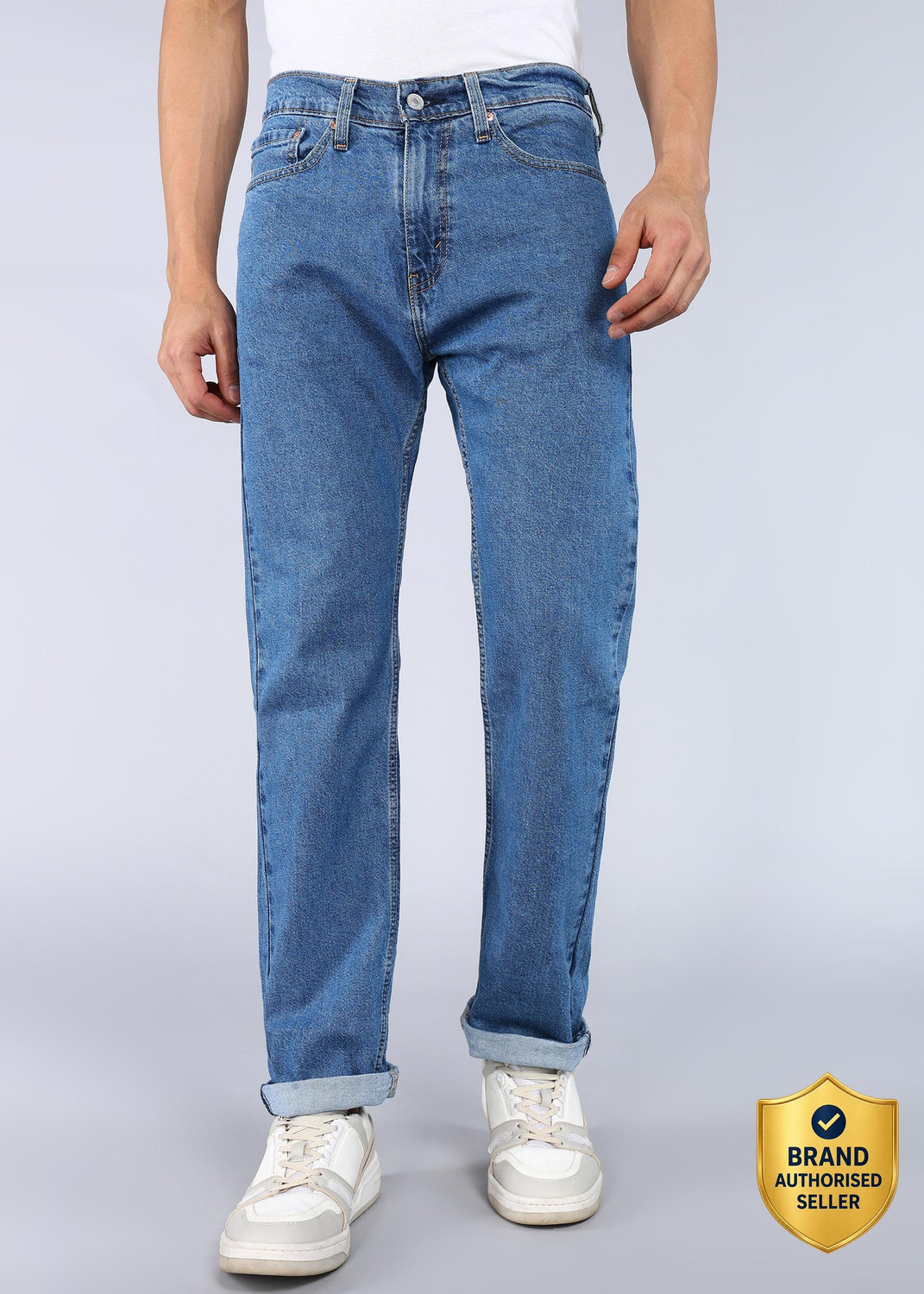 Image of LEVI'S Straight Fit Men Blue Jeans
