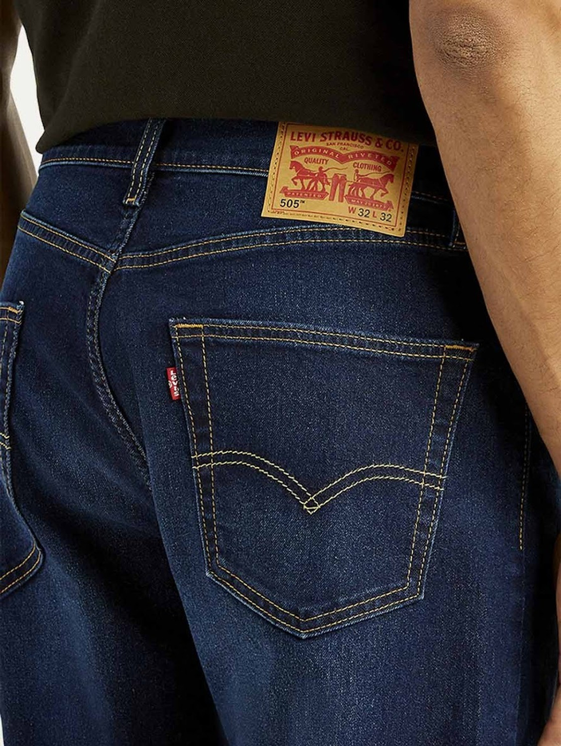 Image of LEVI'S 505 Straight Fit Men Blue Jeans