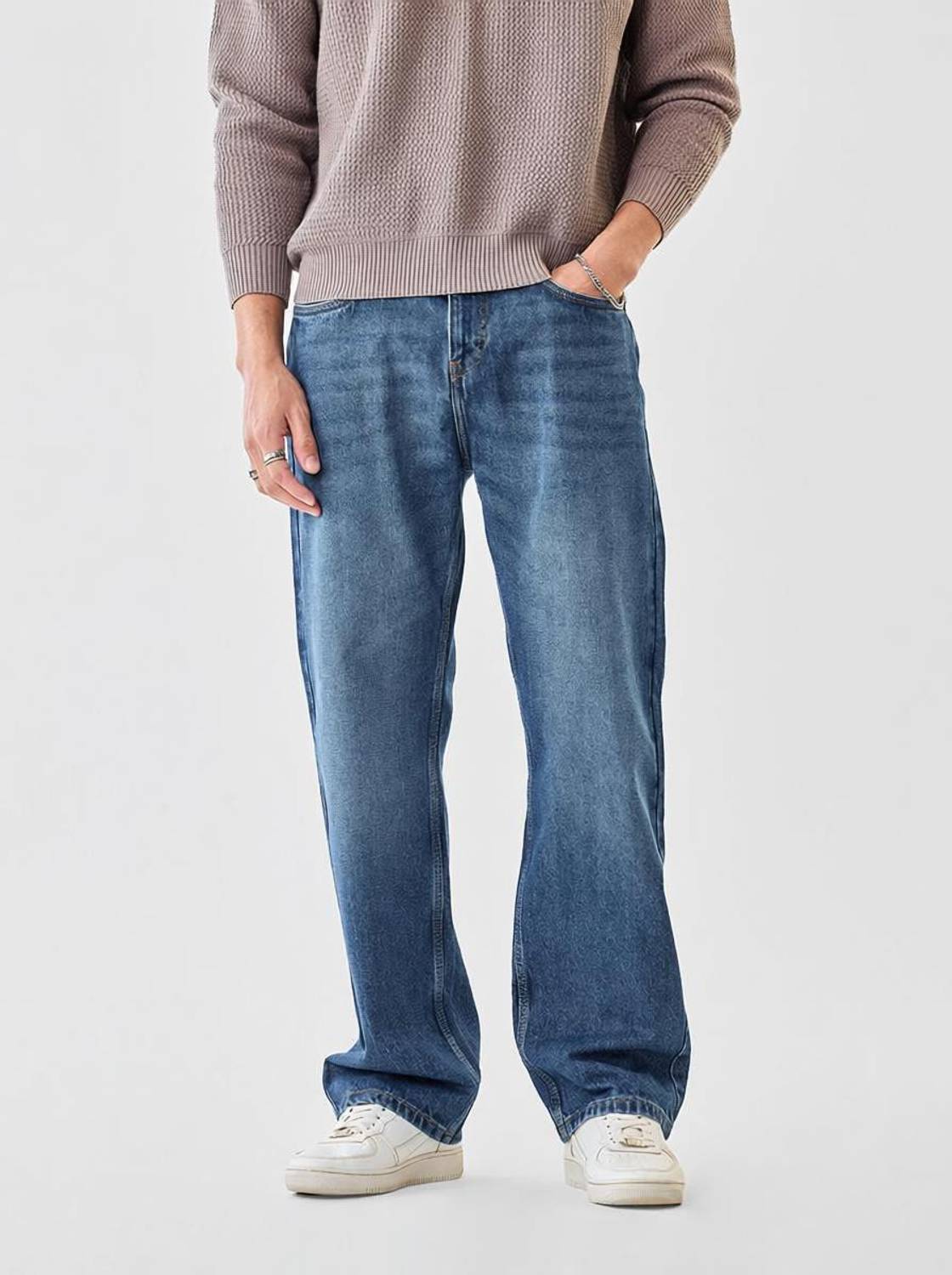 Snitch Straight Fit Men Blue Jeans - Image 1
