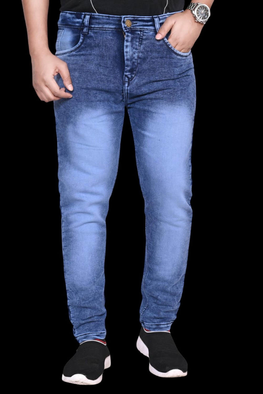 Image of joyguru fashion Slim Men Blue Jeans