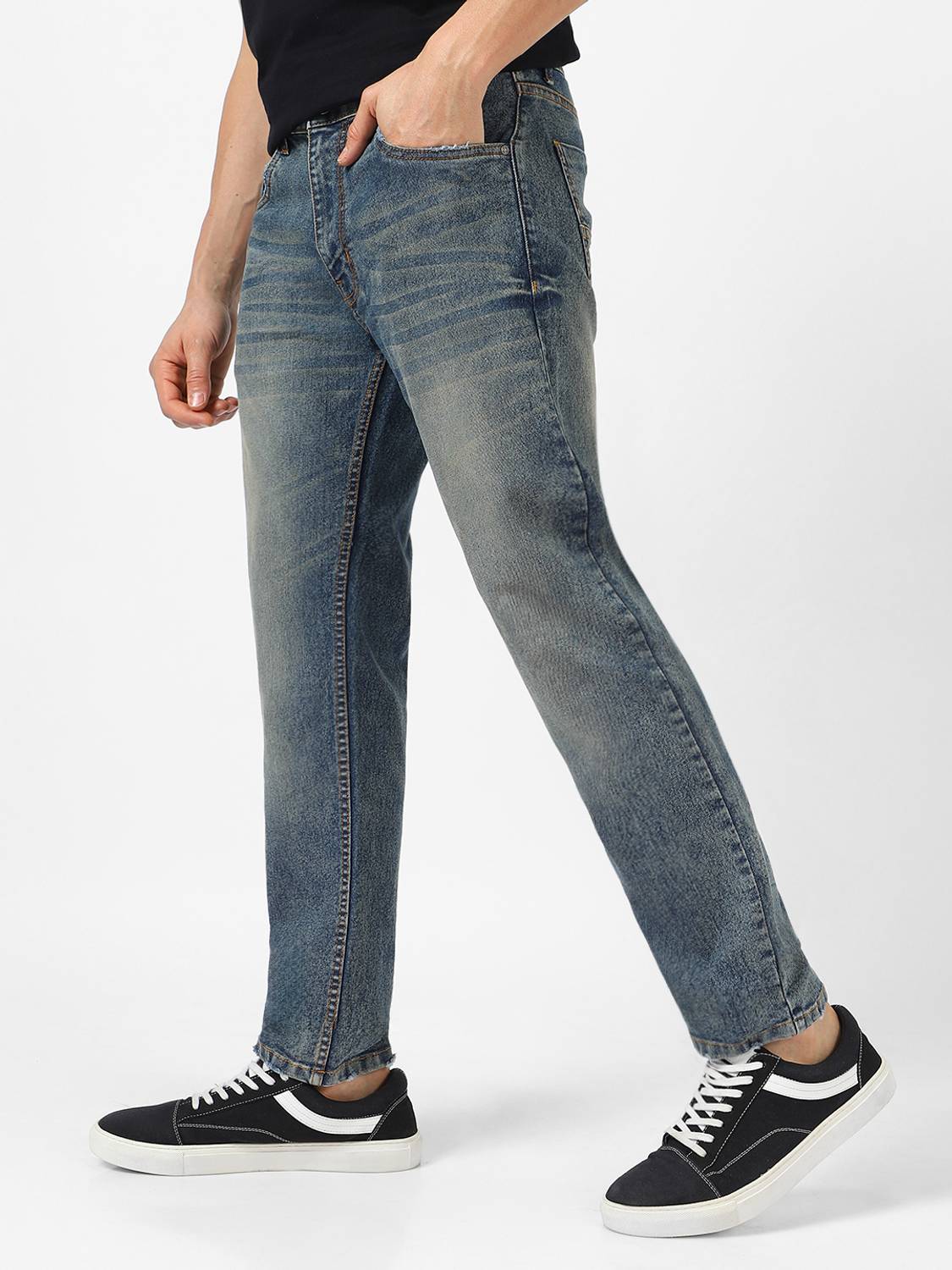 Urbano Regular Men Blue Jeans - Image 2