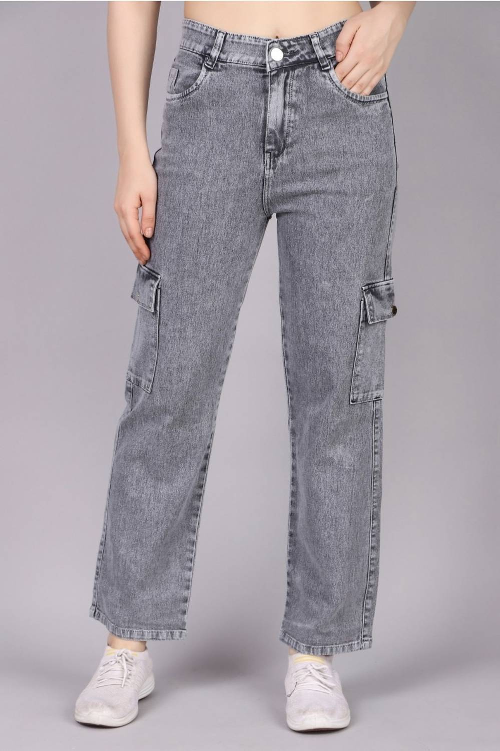 TRENDY LOOKS Boot-Leg Women Grey Jeans