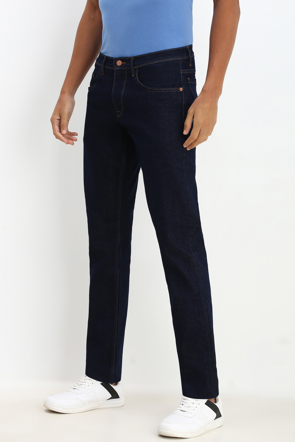 Image of Allen Solly Regular Men Blue Jeans