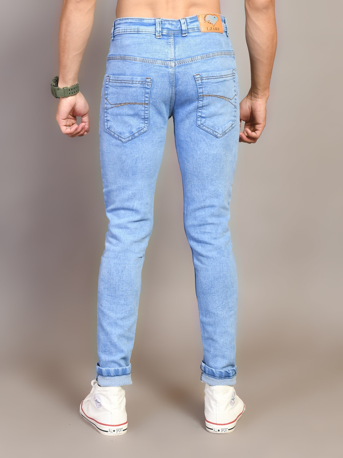 Image of Lzard Regular Men Light Blue Jeans