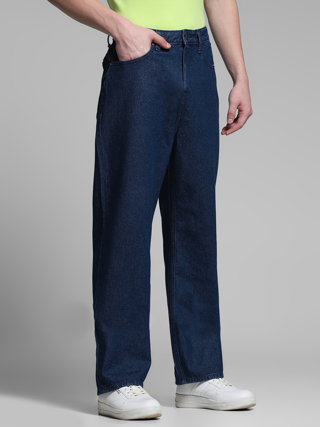 Image of JACK & JONES Loose Fit Men Dark Blue Jeans