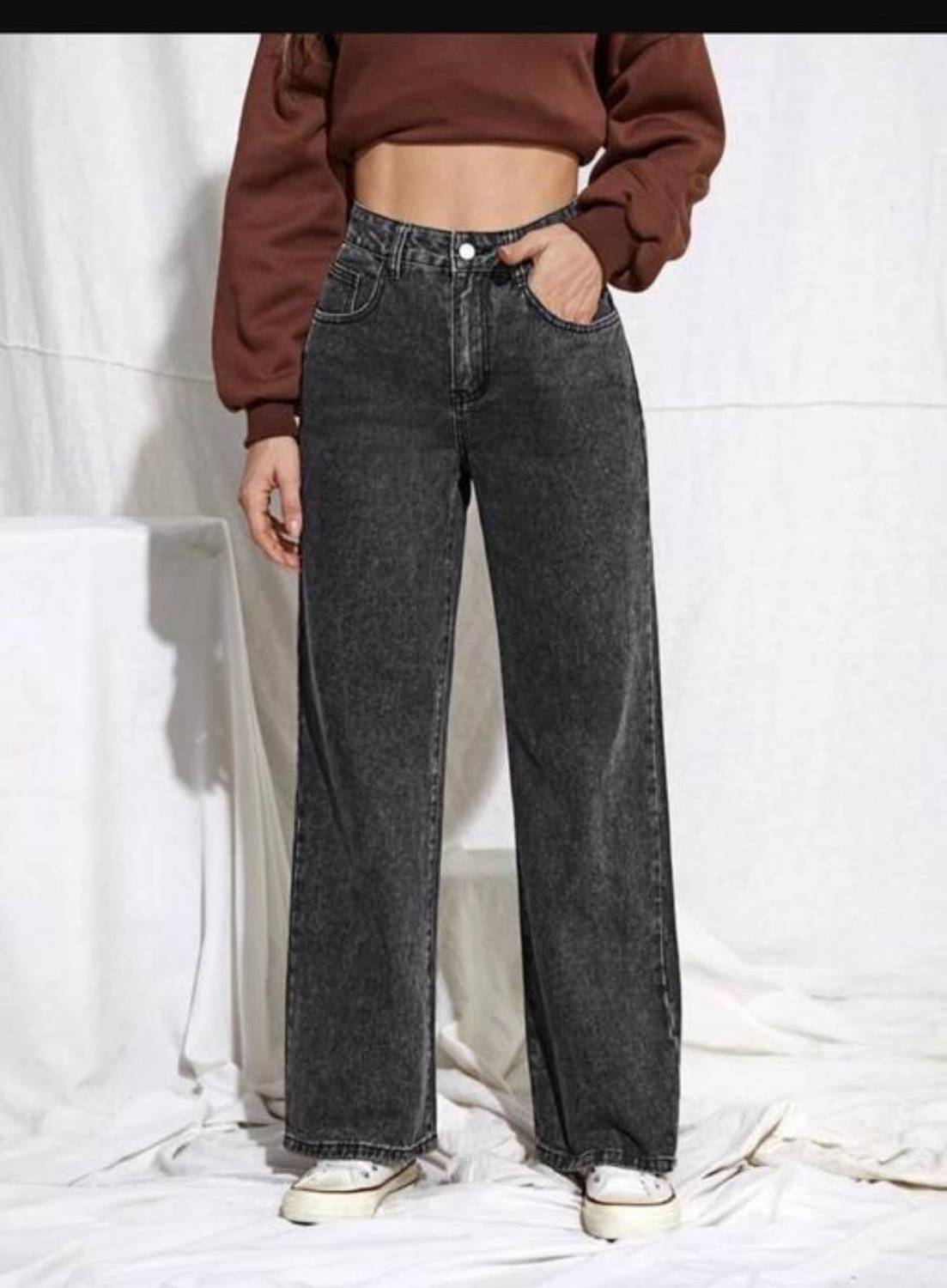 PINKLIT Straight Fit Women Grey Jeans - Buy PINKLIT Straight Fit Women Grey Jeans  Online at Best Prices in India | Flipkart.com