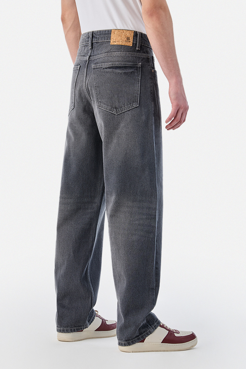 Image of Snitch Loose Fit Men Grey Jeans