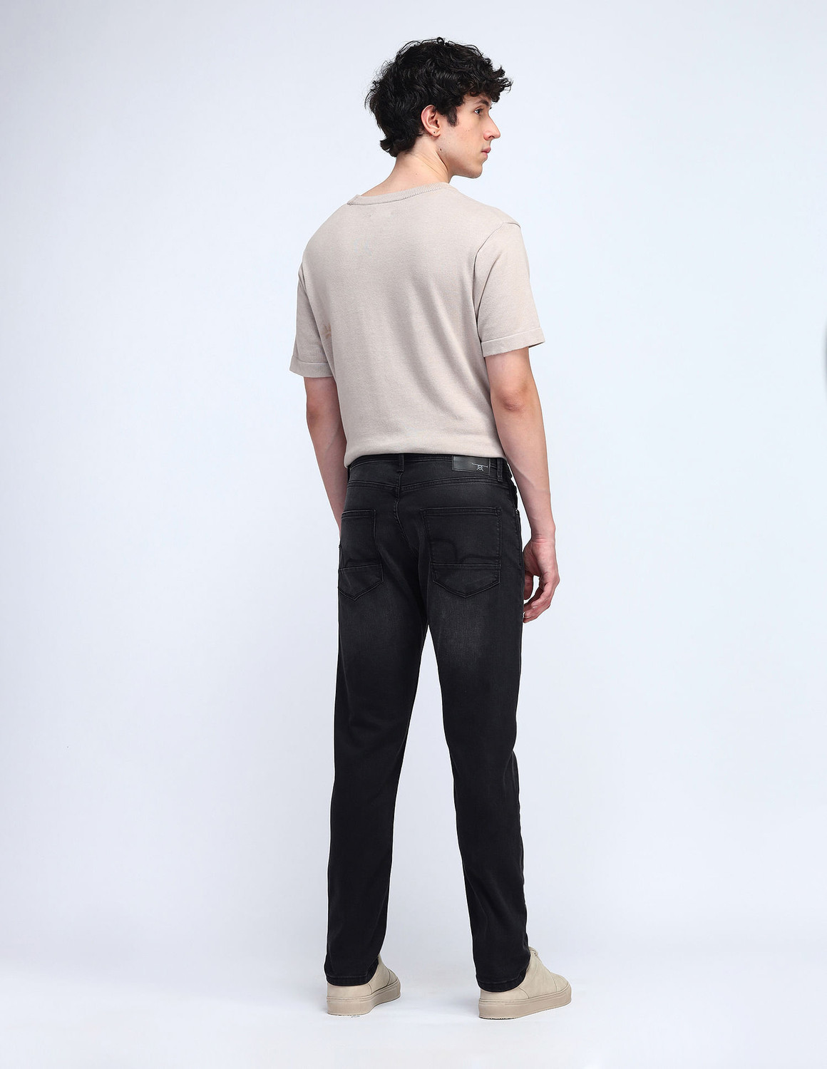 Image of FLYING MACHINE Straight Fit Men Blue Jeans