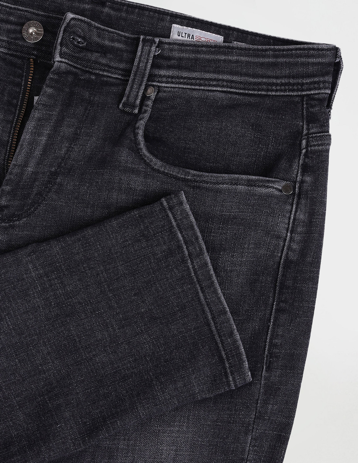 Image of U.S. POLO ASSN. Tapered Fit Men Black Jeans