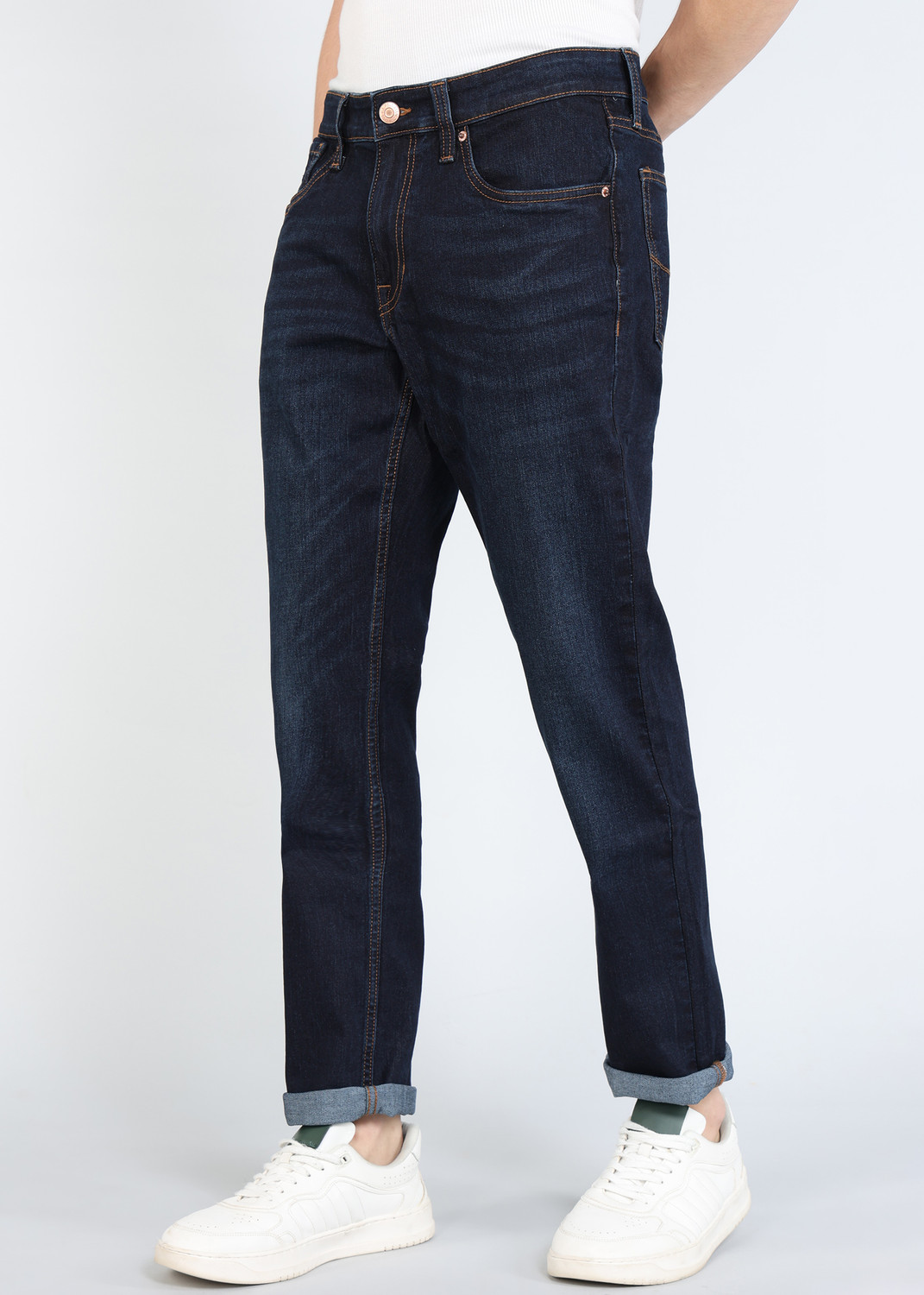 Image of U.S. Polo Assn. Denim Co. Tapered Fit Men Blue Jeans