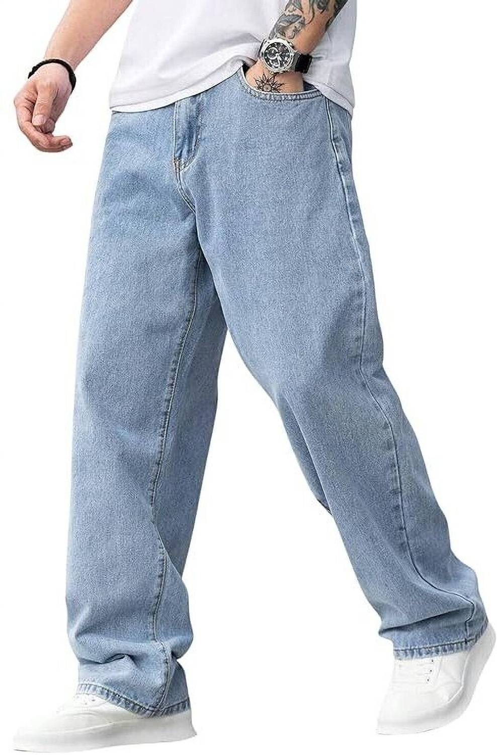 NMCONSULTANTS Boyfriend Men Light Blue Jeans - Image 5