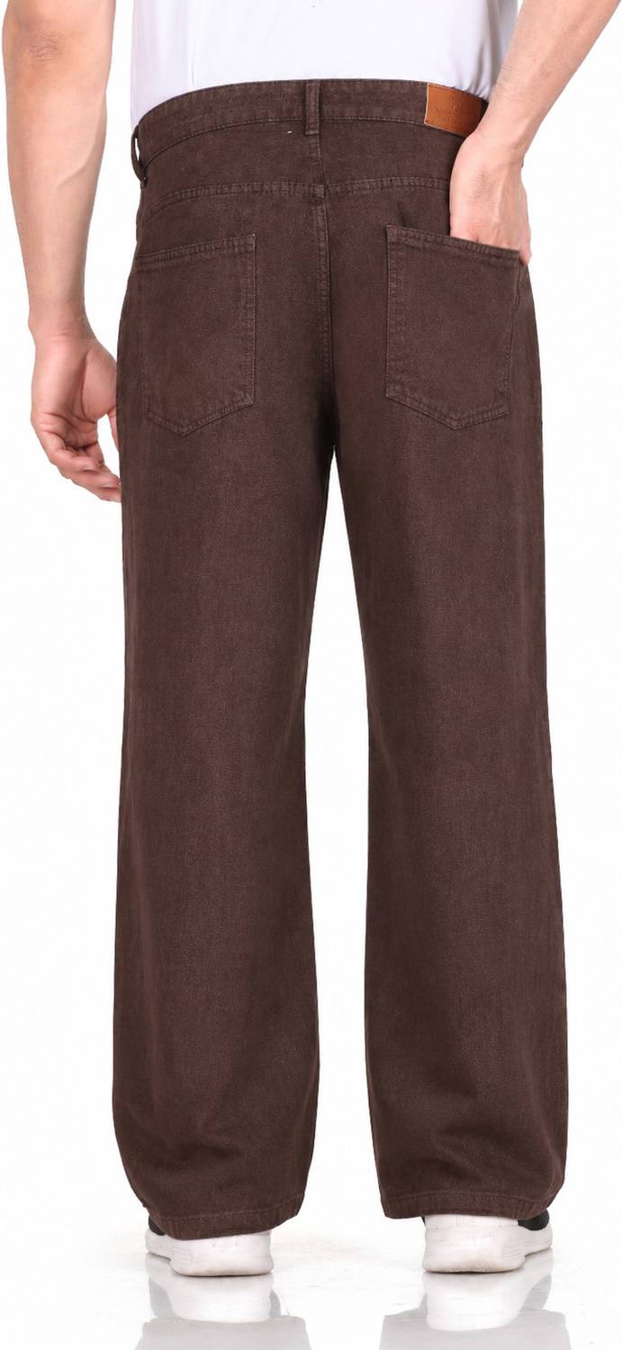 Wearo Loose Fit Men Brown Jeans - Image 2