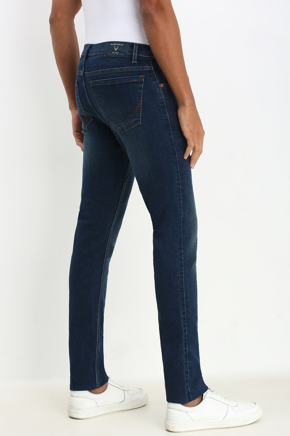 Image of Allen Solly Slim Men Blue Jeans