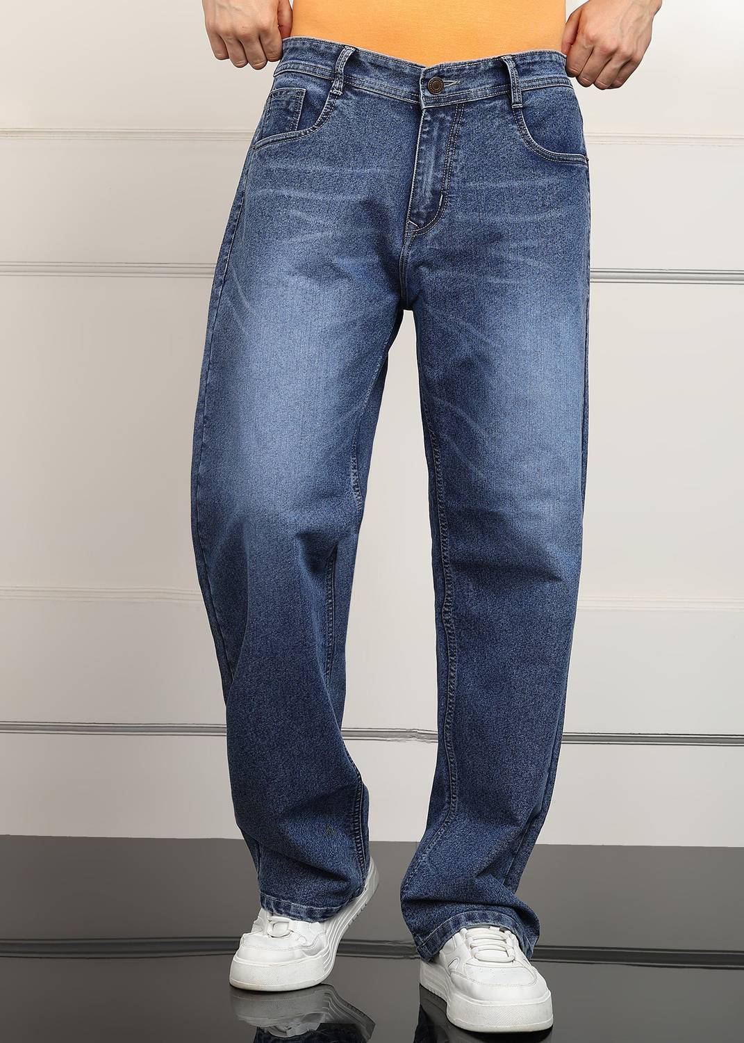 TRUE FADES Loose Fit Men Blue Jeans