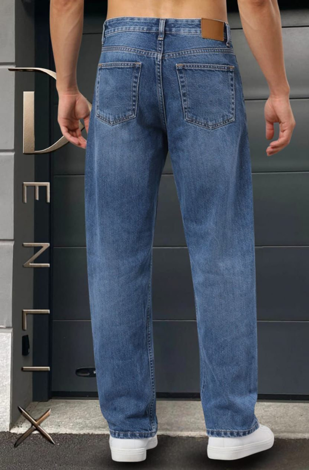 Image of DENLIX Straight Fit Men Blue Jeans