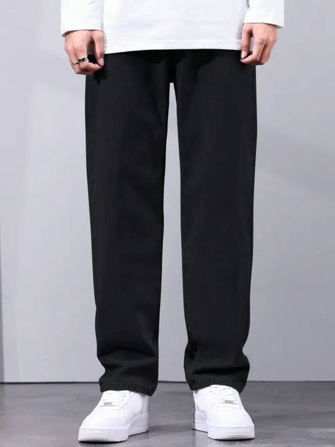 Denim Asia Loose Fit Men Black Jeans - Buy Denim Asia Loose Fit