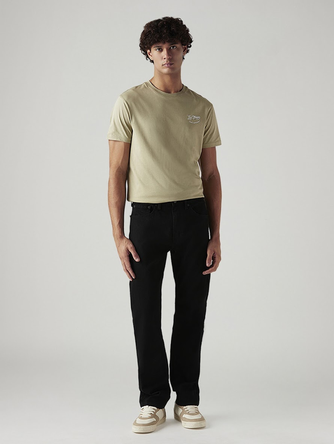 Image of LEVI'S Straight Fit Men Black Jeans