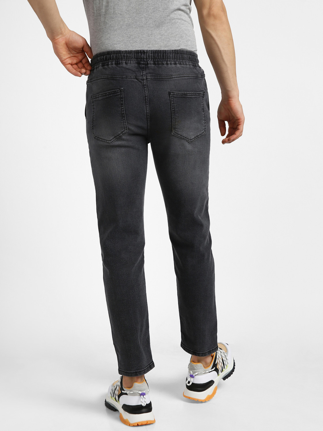Image of Urbano Fashion Jogger Fit Men Dark Grey Jeans