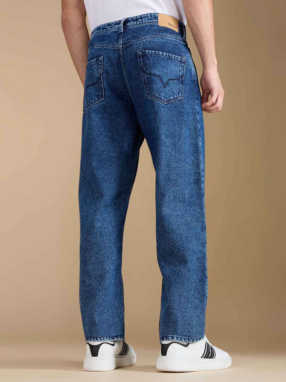 Image of Pepe Jeans Relaxed Fit Men Blue Jeans