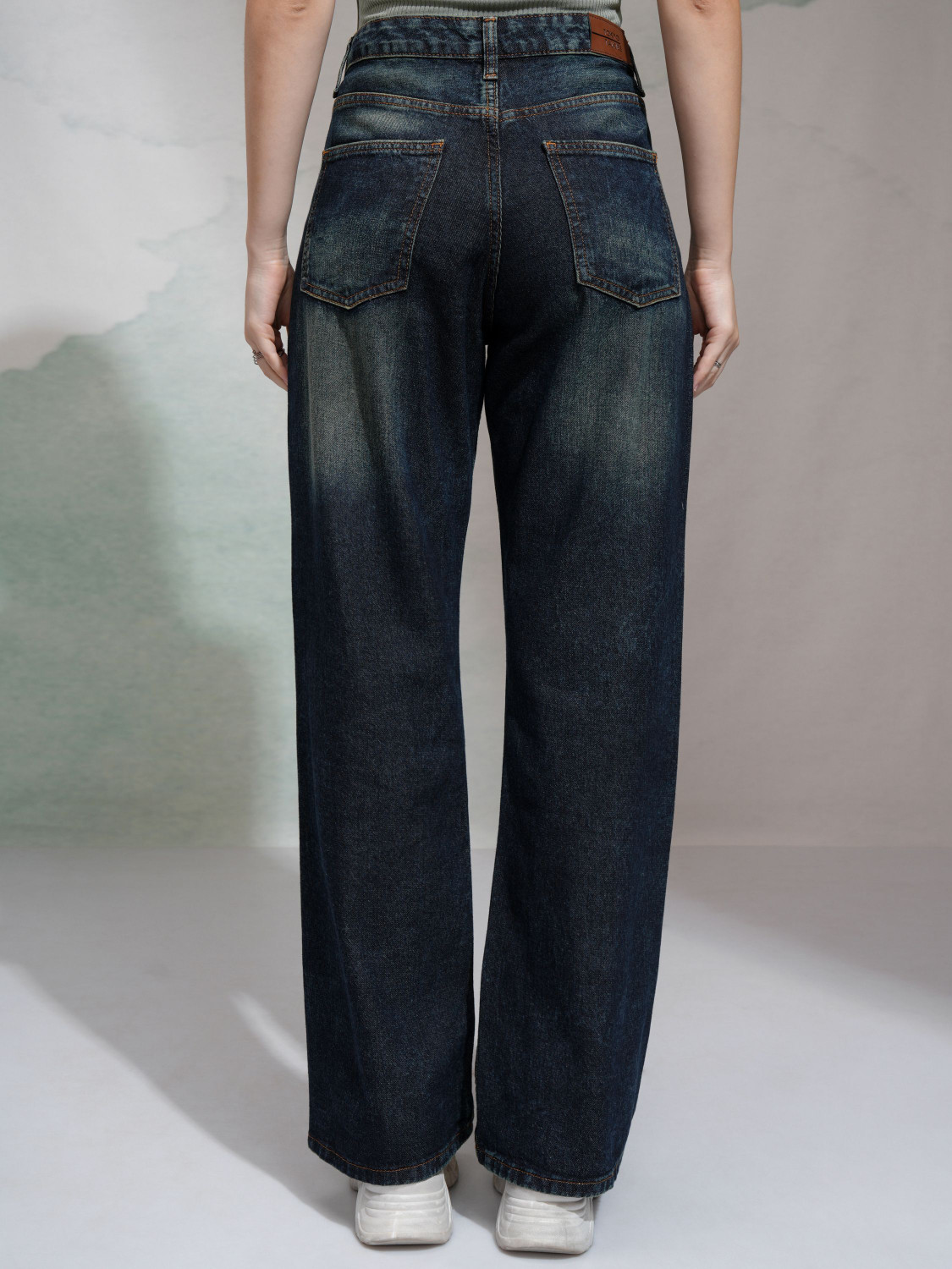 Image of Tokyo Talkies Boot-Leg Women Blue Jeans