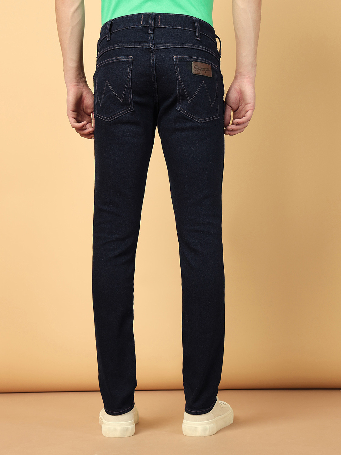 Image of Wrangler Slim Men Black Jeans