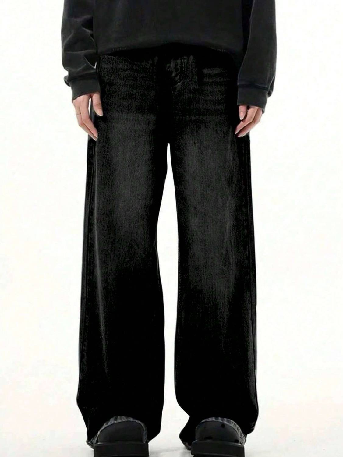 YAMEET Baggy Fit Black Jeans - Image 5